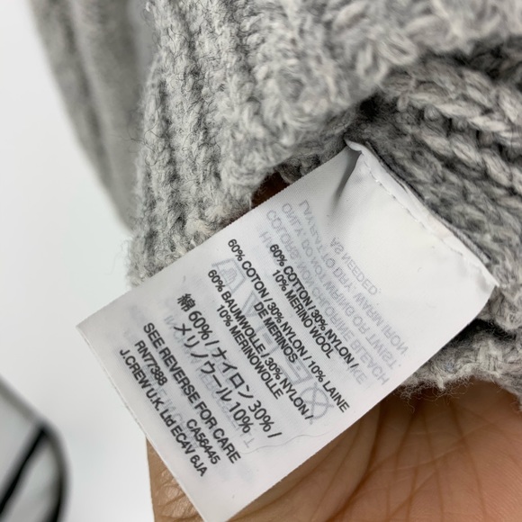 J crew wool blend grey sweater size small - Picture 7 of 7